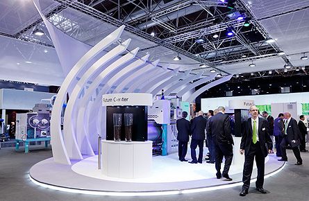 展臺設(shè)計，展臺搭建，多邊形展臺